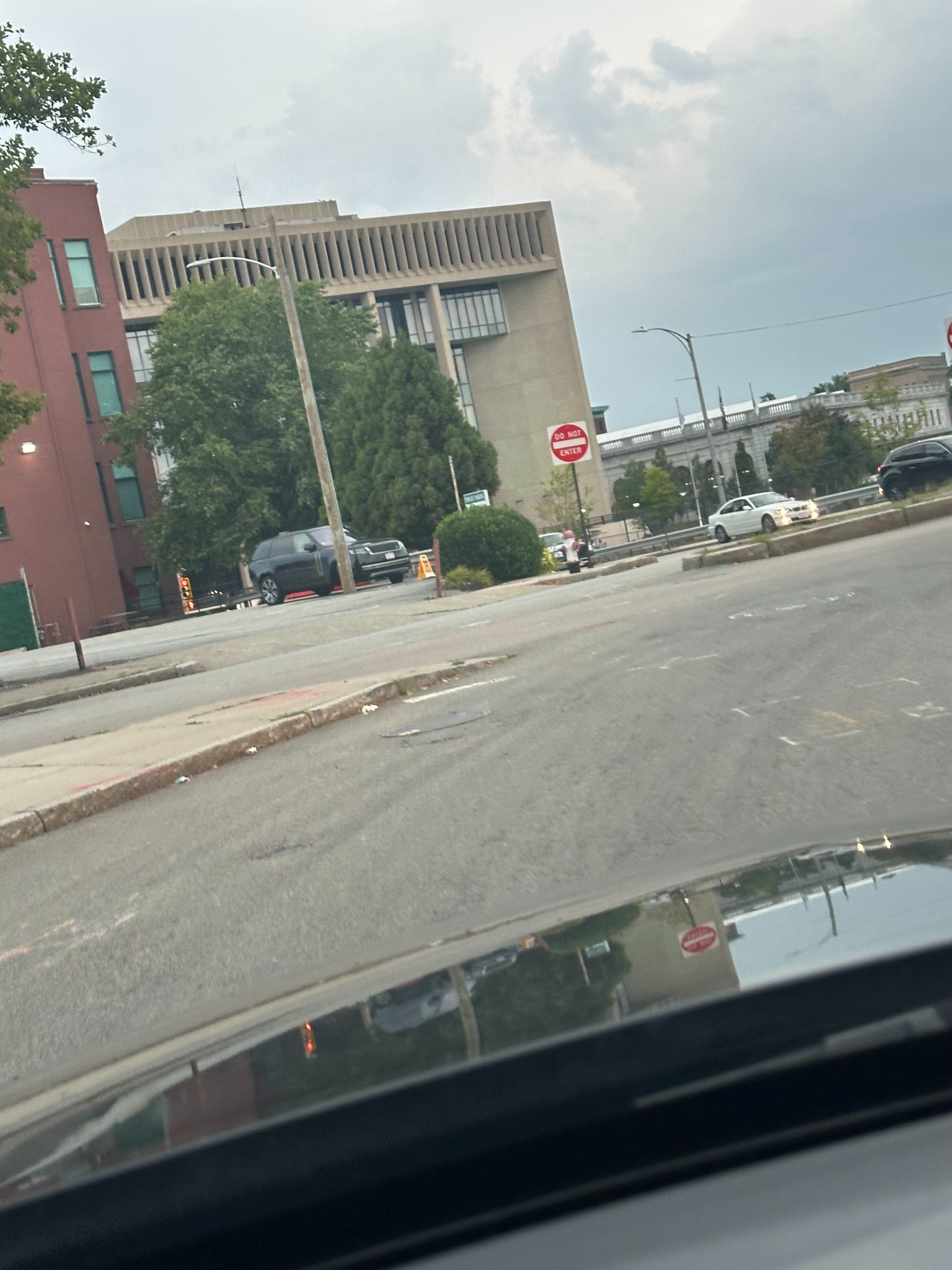 Fall River Government Center in the downtown civic district